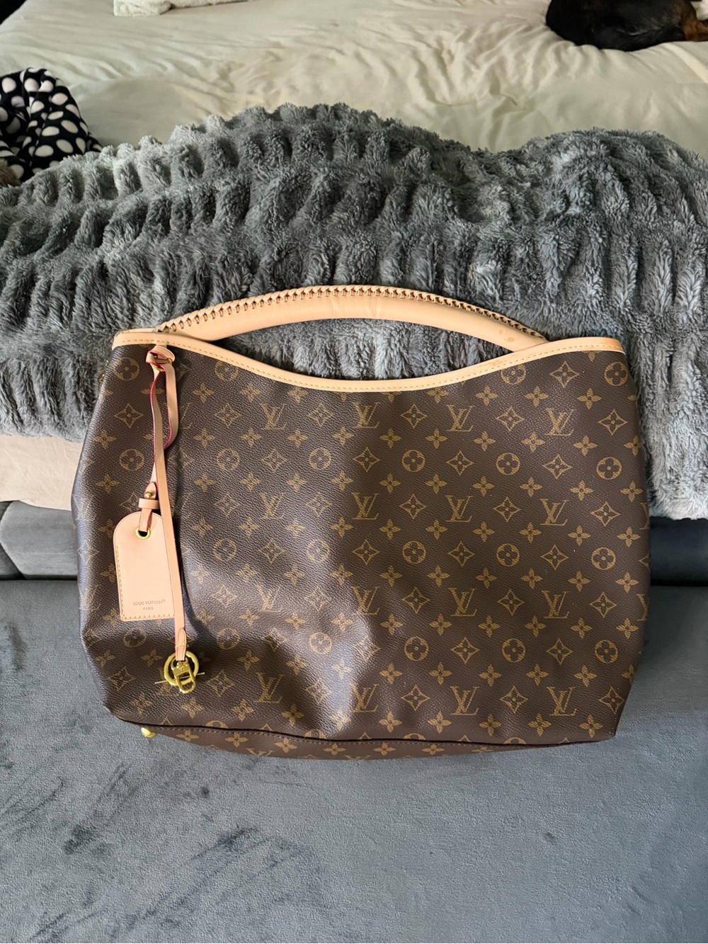 Brown Monogram Canvas Shoulder Bag